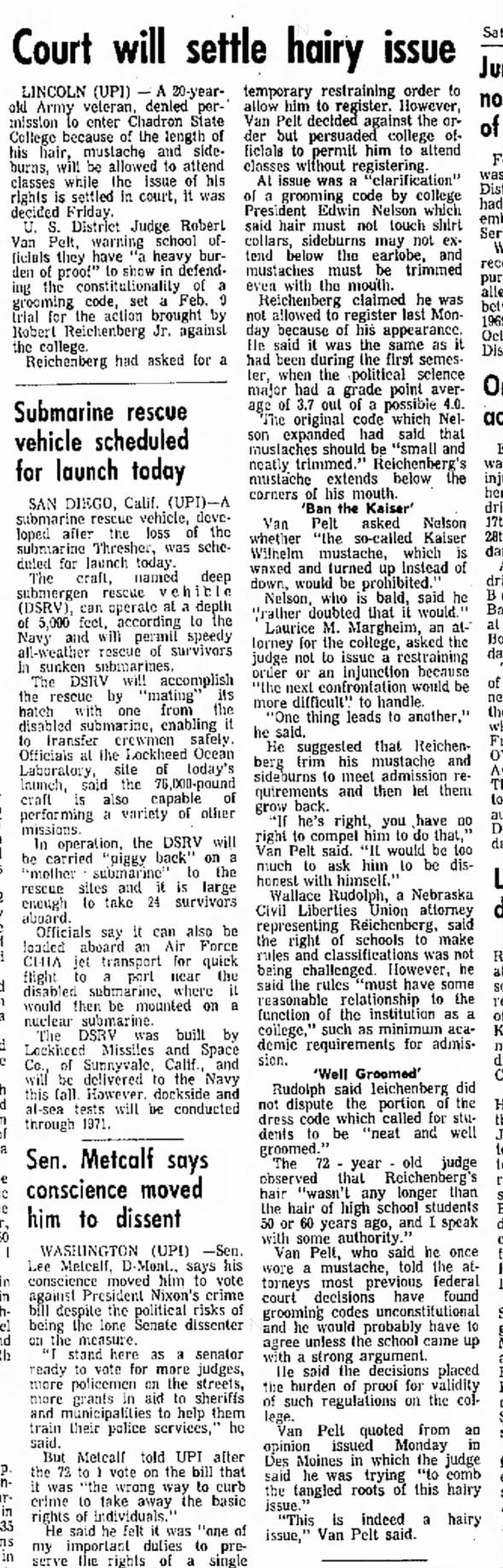 Clipping from The Columbus Telegram